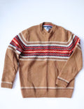 Tommy Hilfiger Tan Fairisle Style Wool Sweater