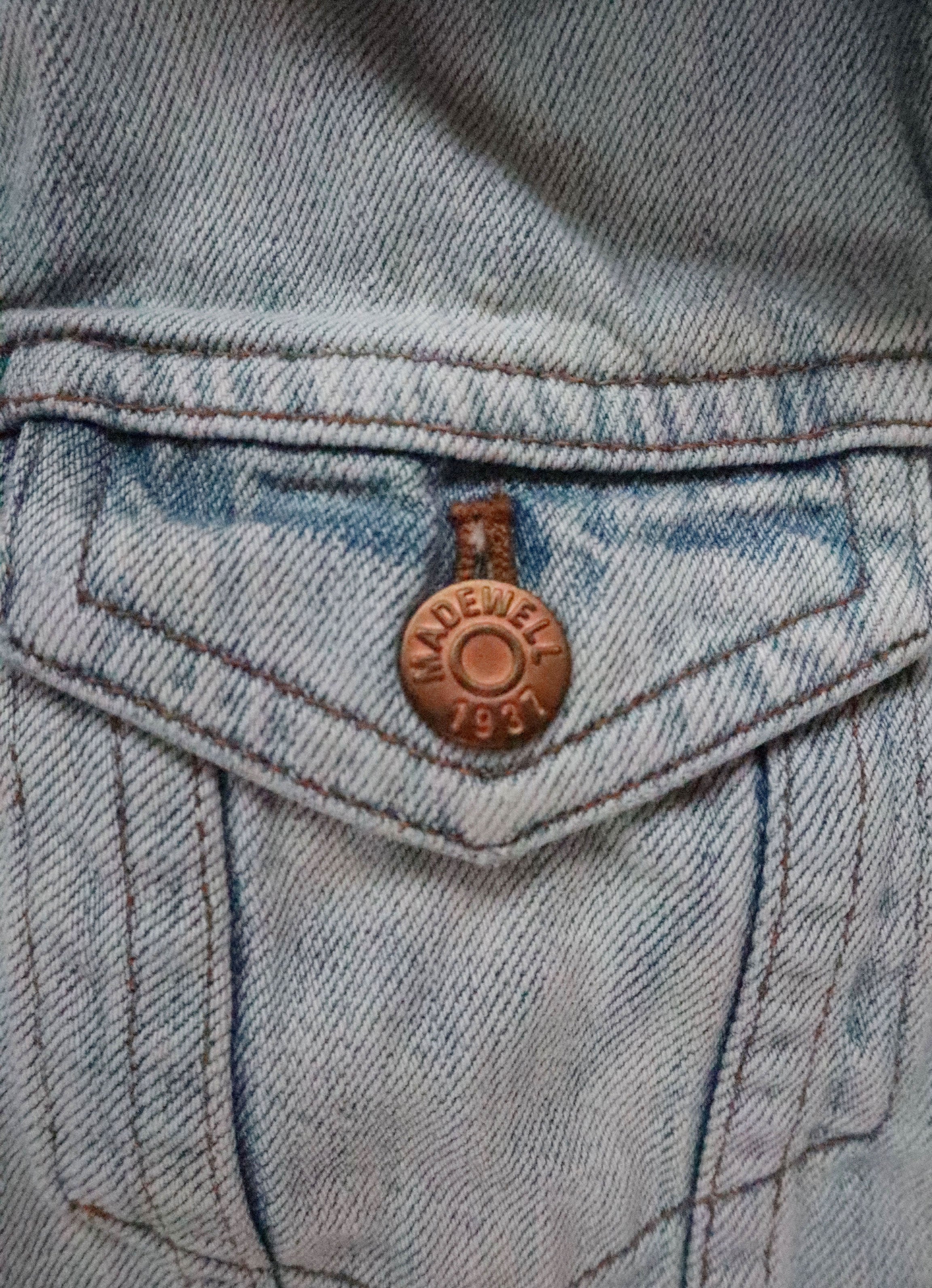 Madewell Bleached Denim Vest