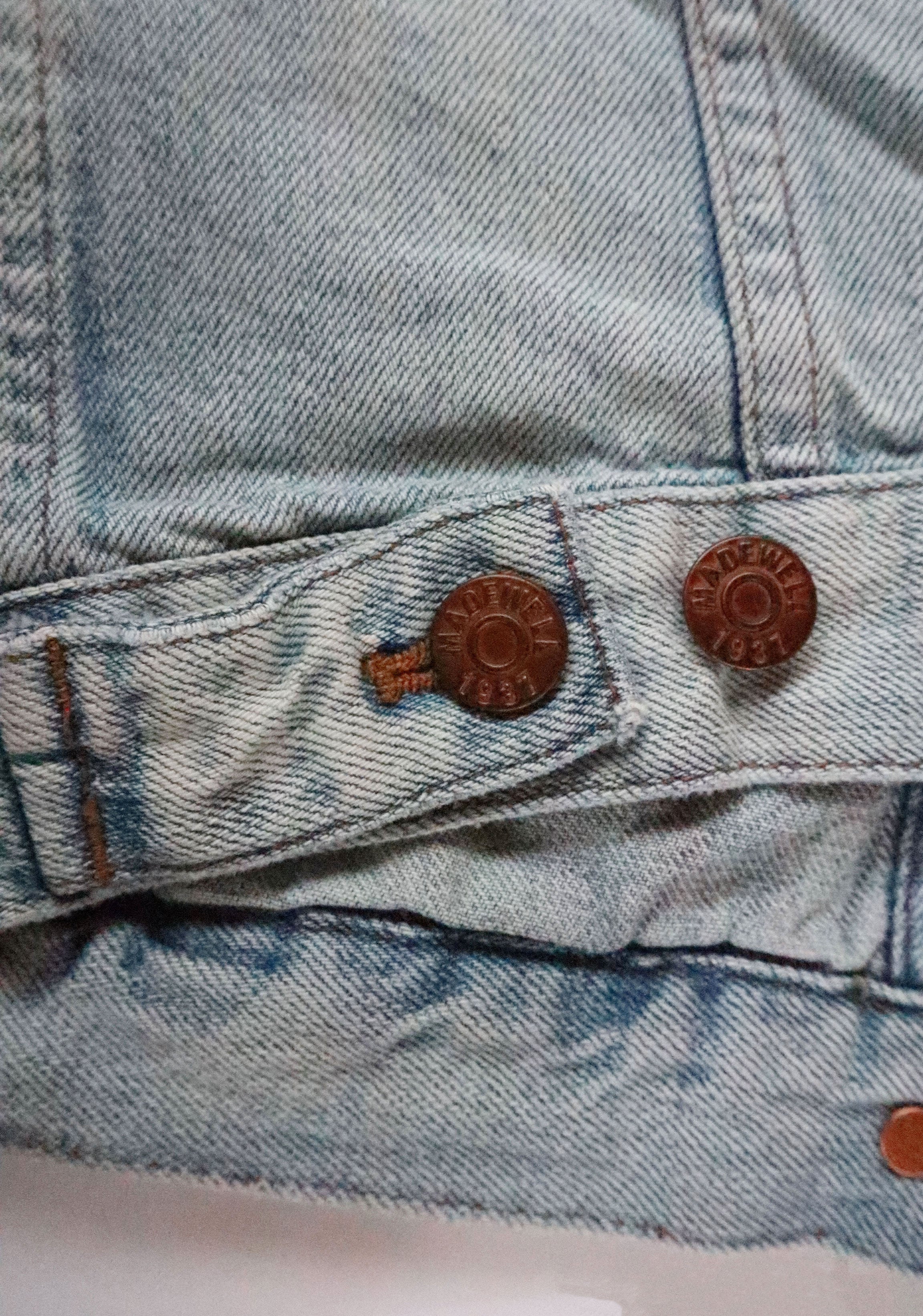 Madewell Bleached Denim Vest