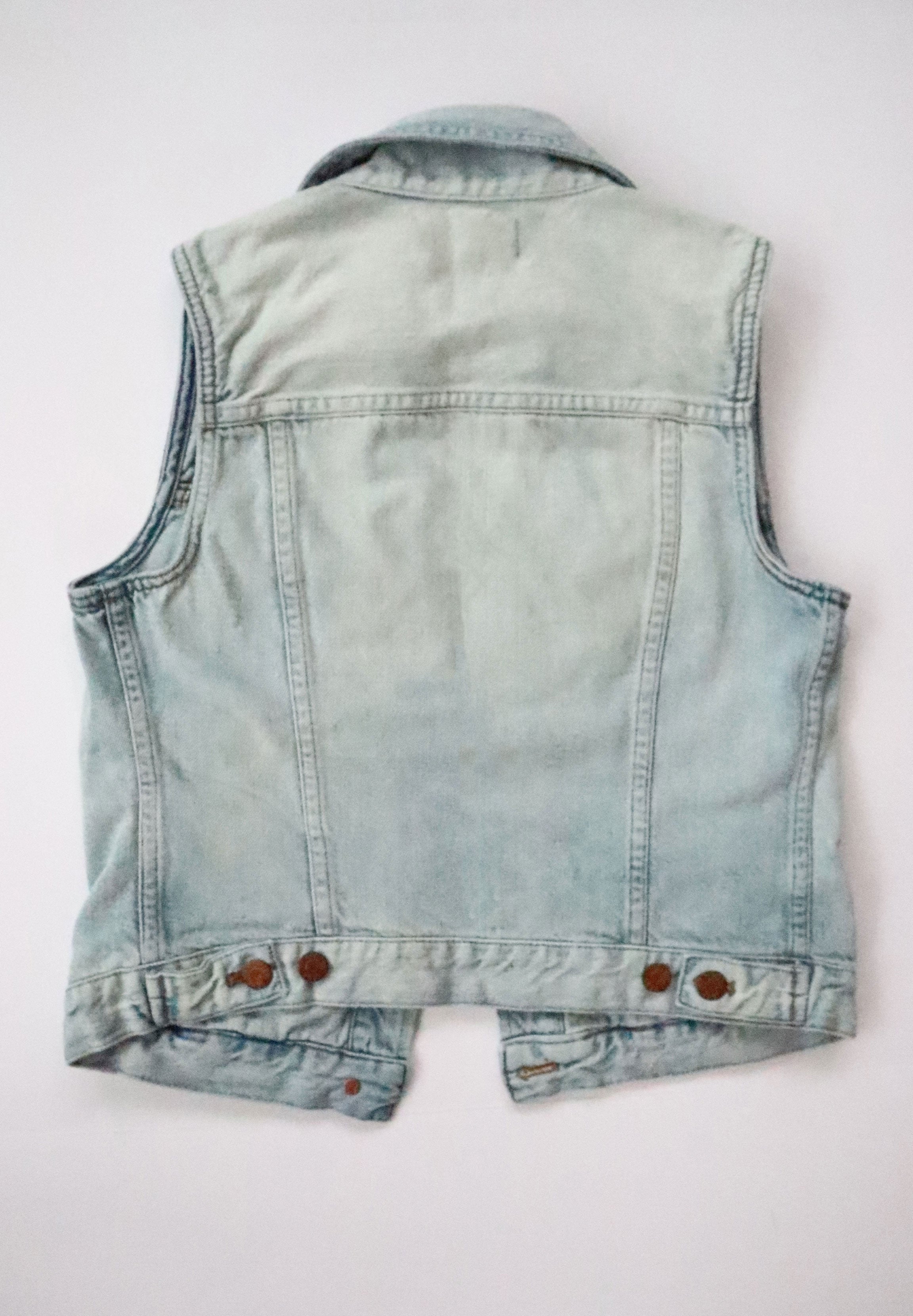 Madewell Bleached Denim Vest