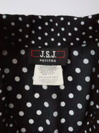 Vintage 90s Cropped Polka Dot Blouse