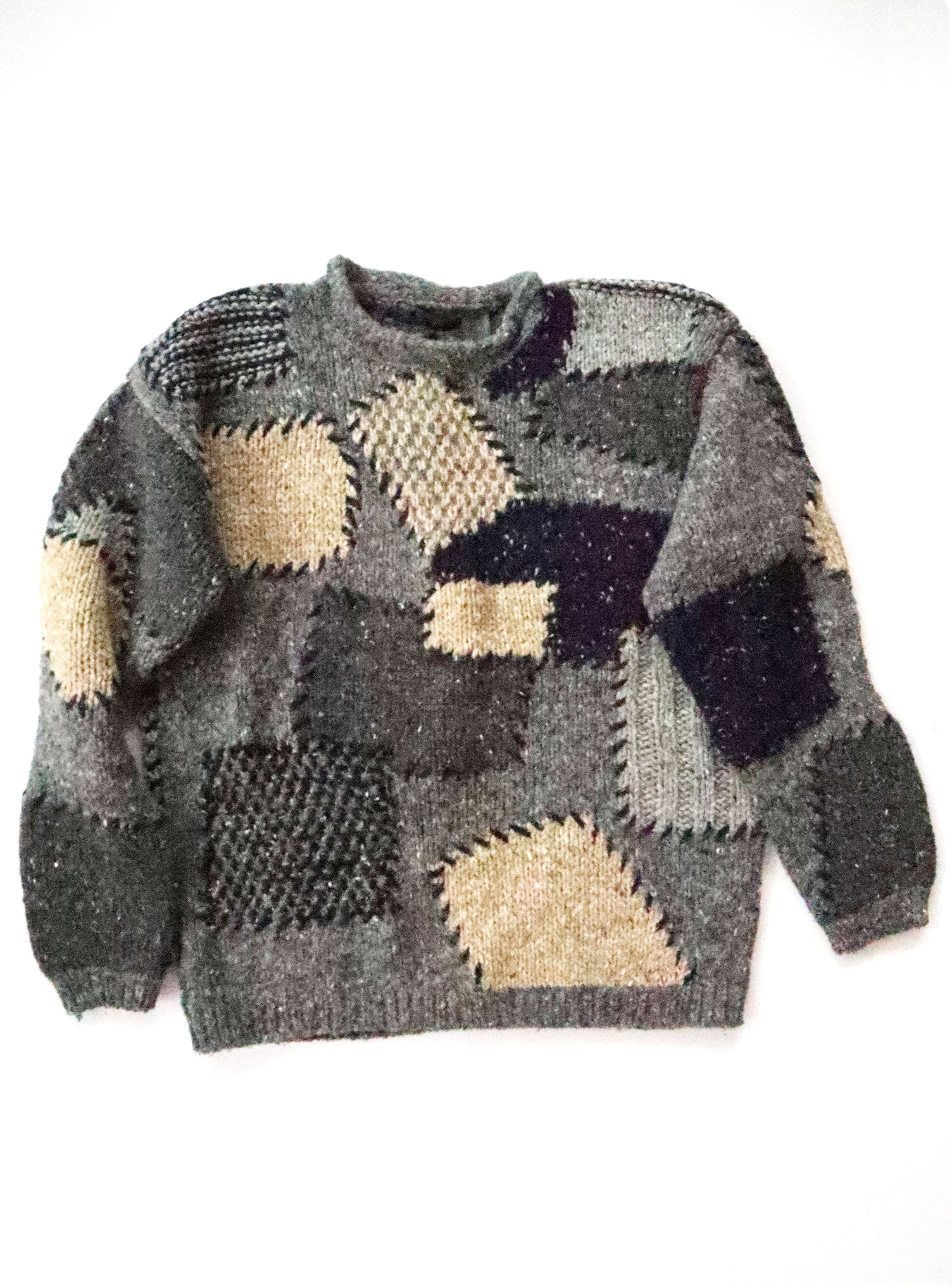 Liz Claiborne Patchy Wool Blend Sweater