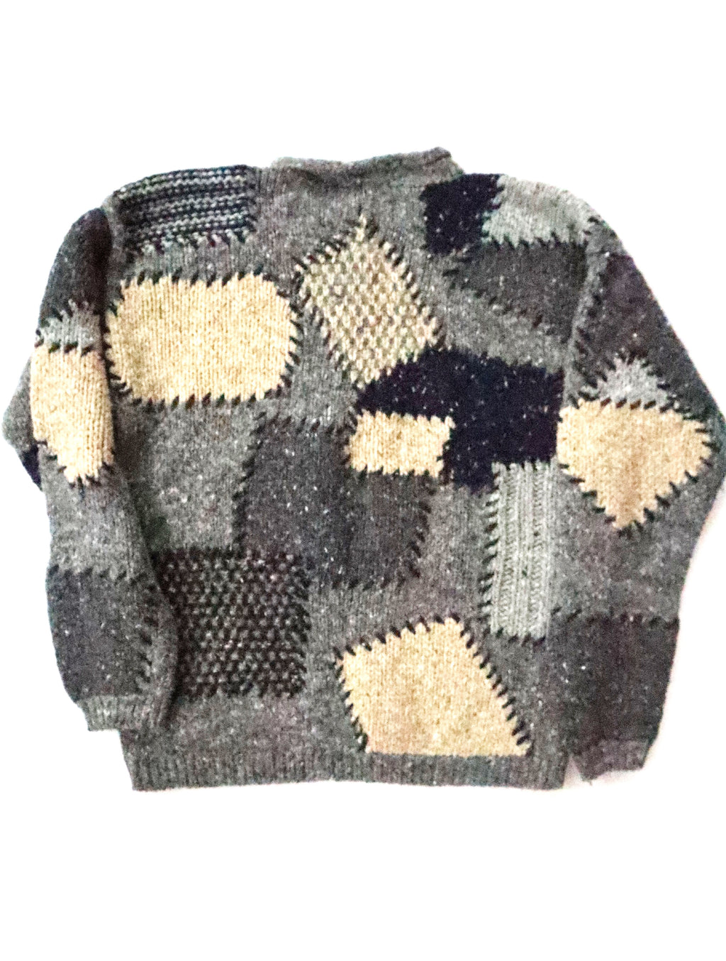 Liz Claiborne Patchy Wool Blend Sweater