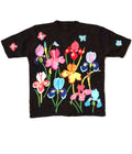 Amazing Handmade Embroidered Floral Short Sleeve Sweater