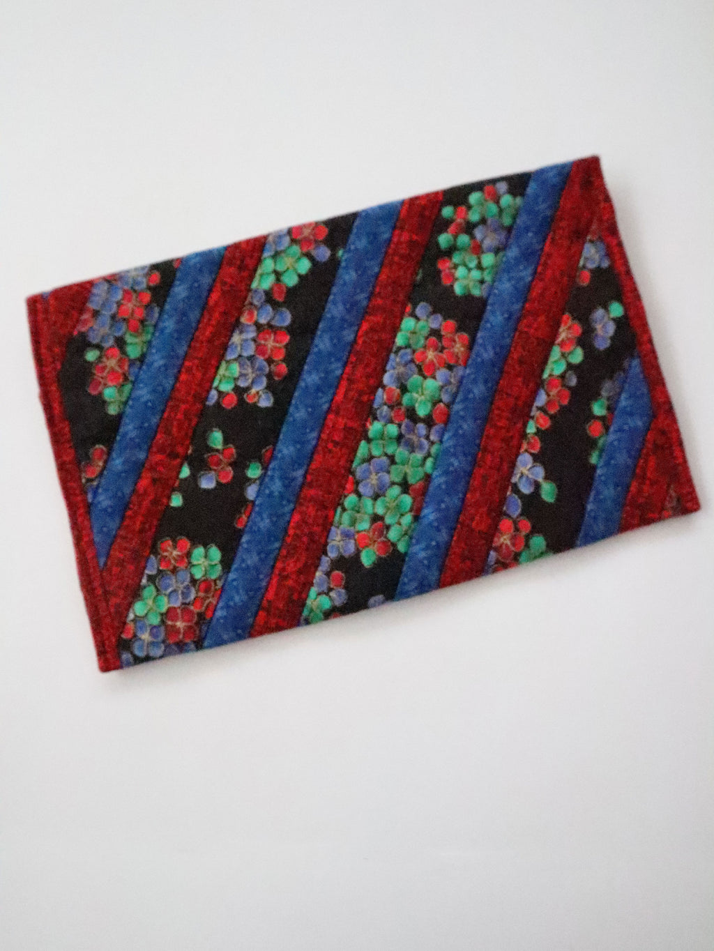 Vintage 80s Handmade Quilted Pouch/Wallet