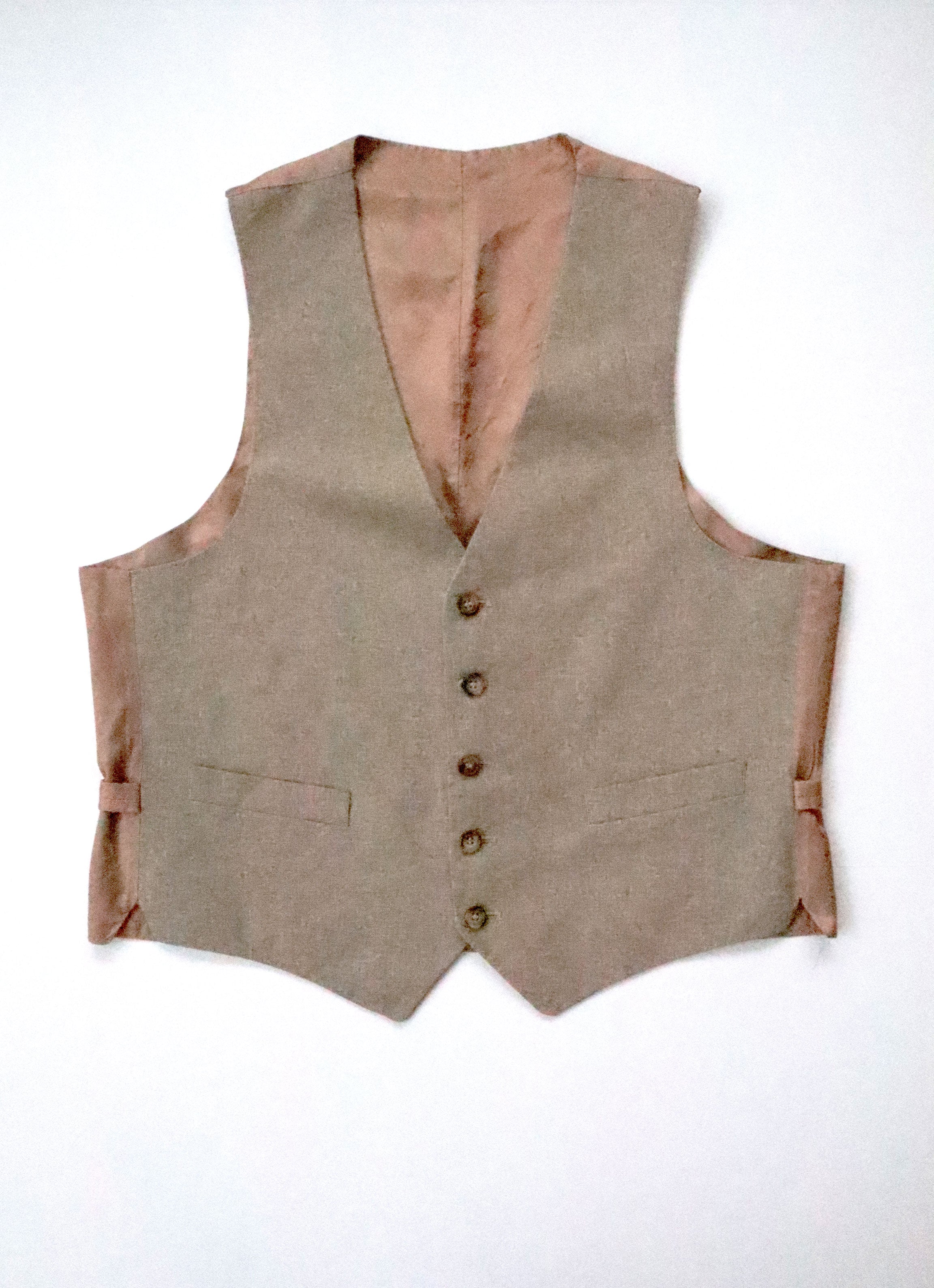 Vintage Men's Suit Vest - Taupe