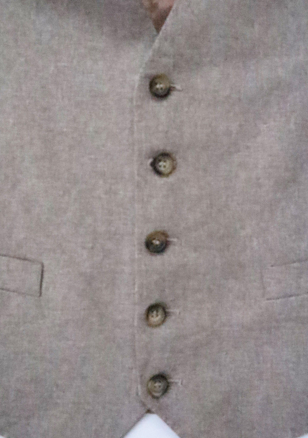Vintage Men's Suit Vest - Taupe