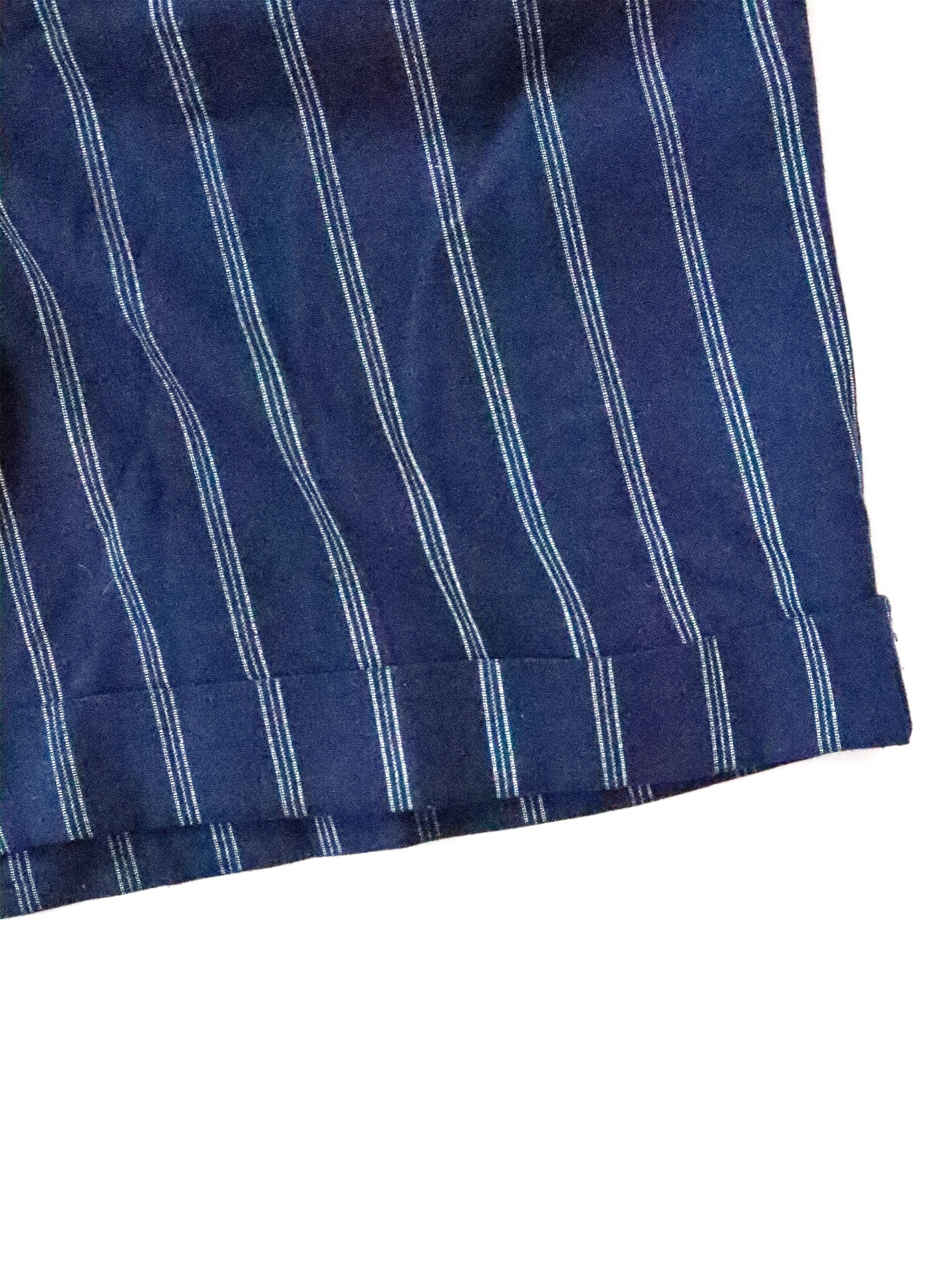 Vintage 90s Fundamental Things Navy Pinstriped Walking Shorts