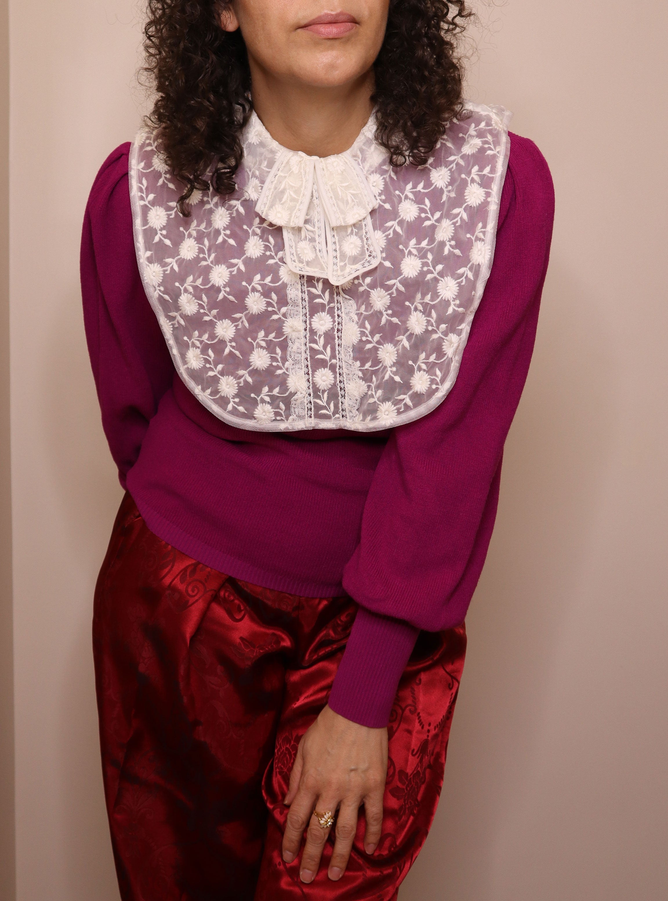 Vintage Ruffle Lace Collar