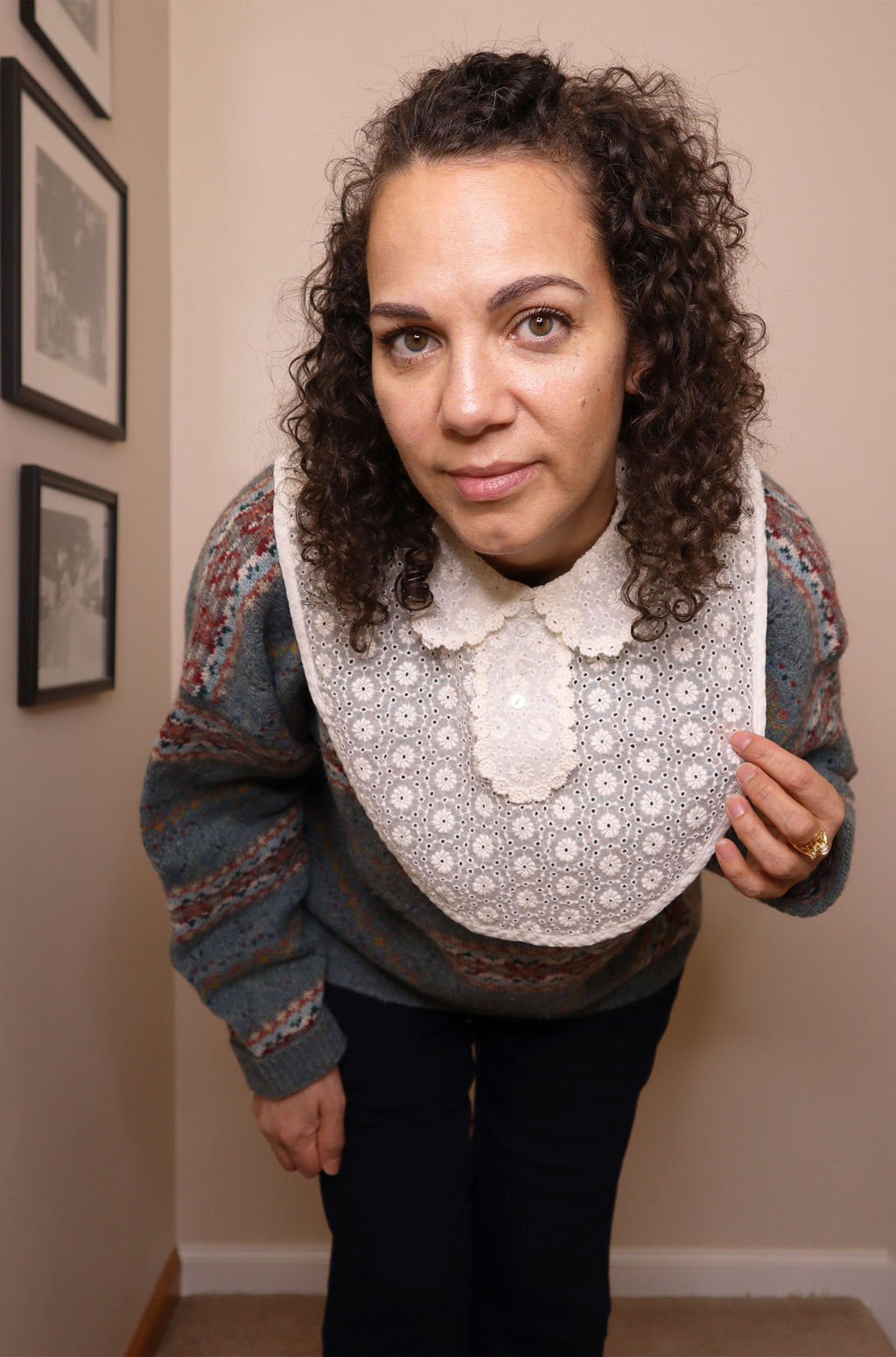 Vintage Curved Peter Pan Collar