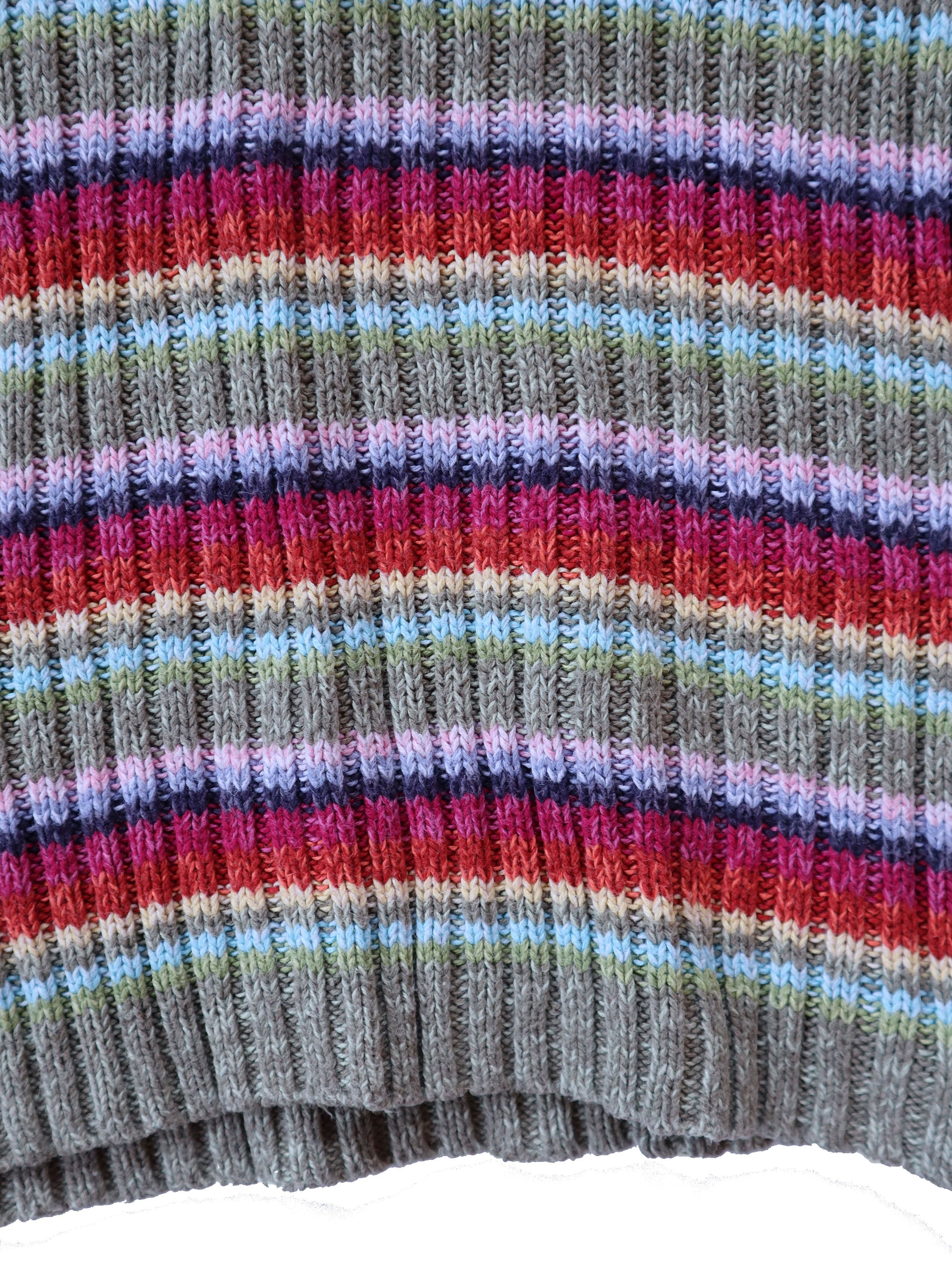 90s Striped Turtleneck Sweater