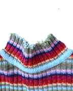 90s Striped Turtleneck Sweater