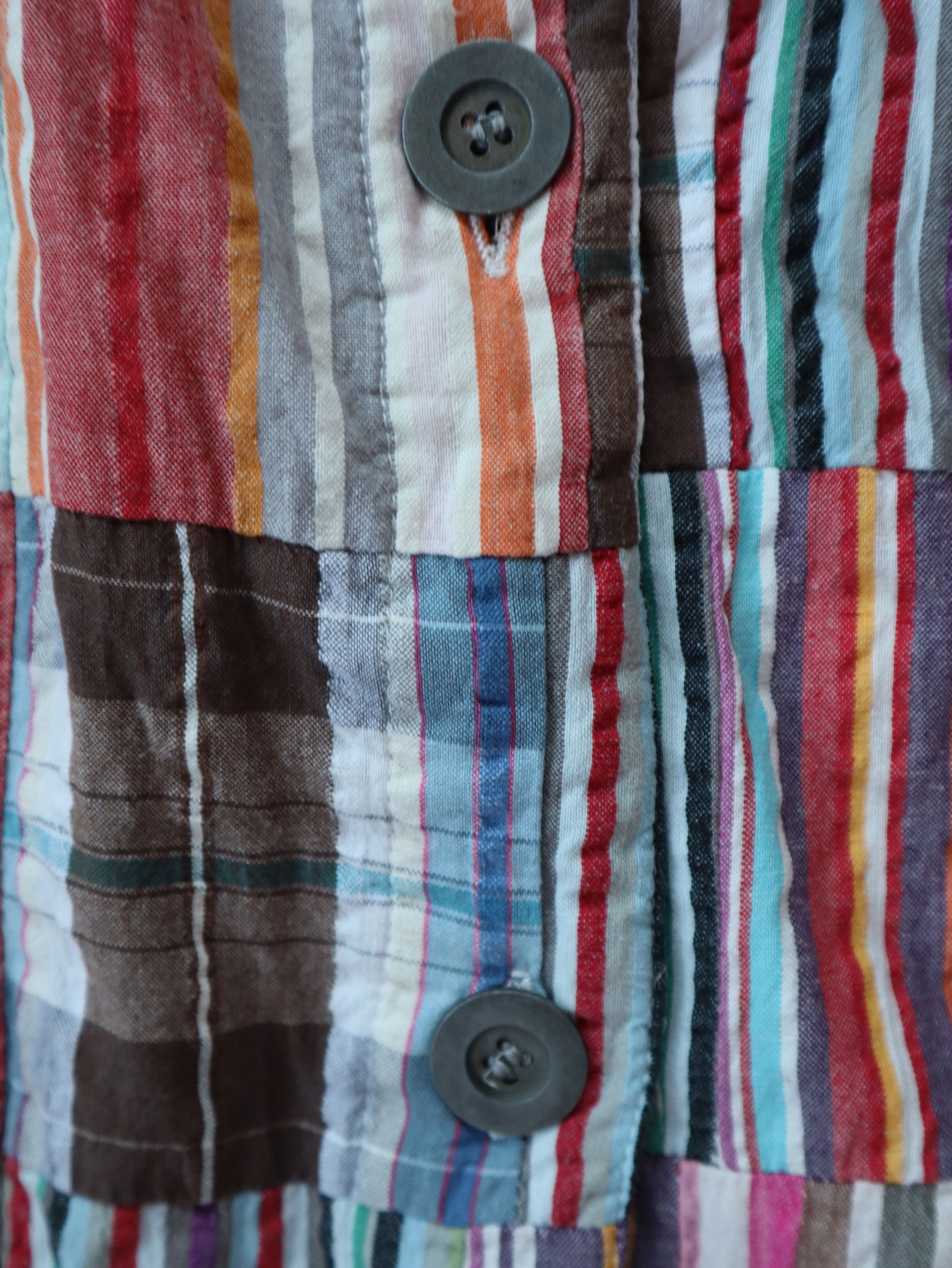 Christopher & Banks Quilted Madras Plaid Jacket - 2X