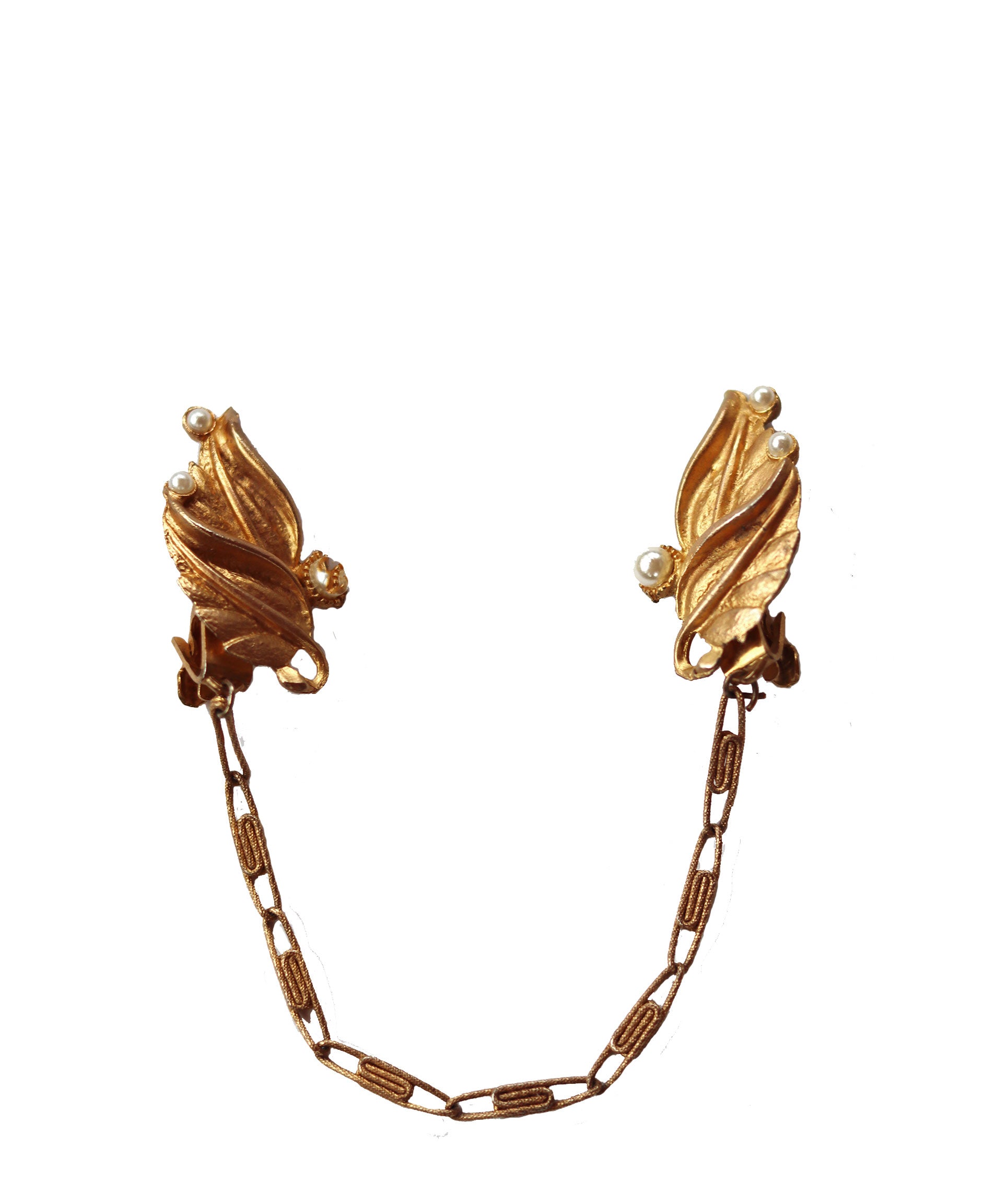 Vintage 80s Collar Clips