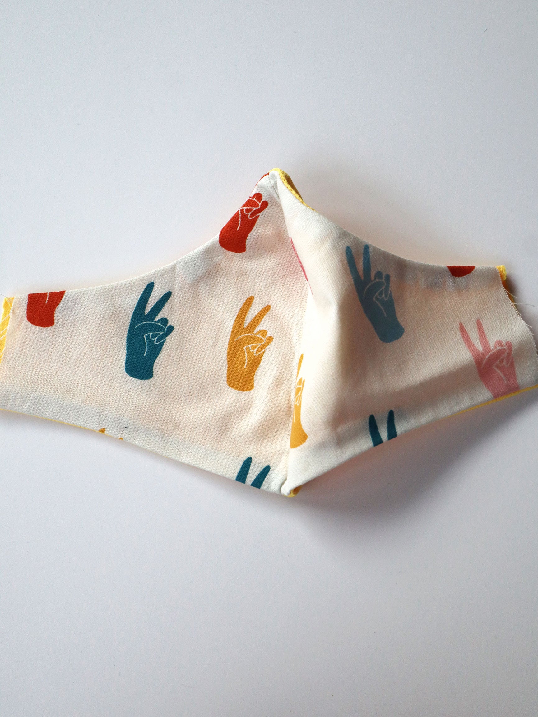 Reversible Flipped Adidas Mask - Yellow/Orange 1