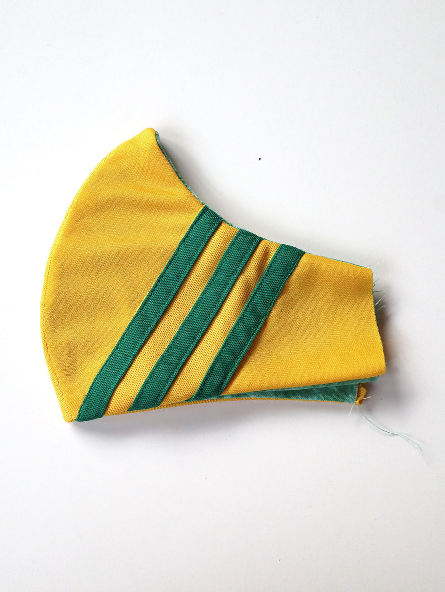 Reversible Flipped Adidas Mask - Yellow/Green 2