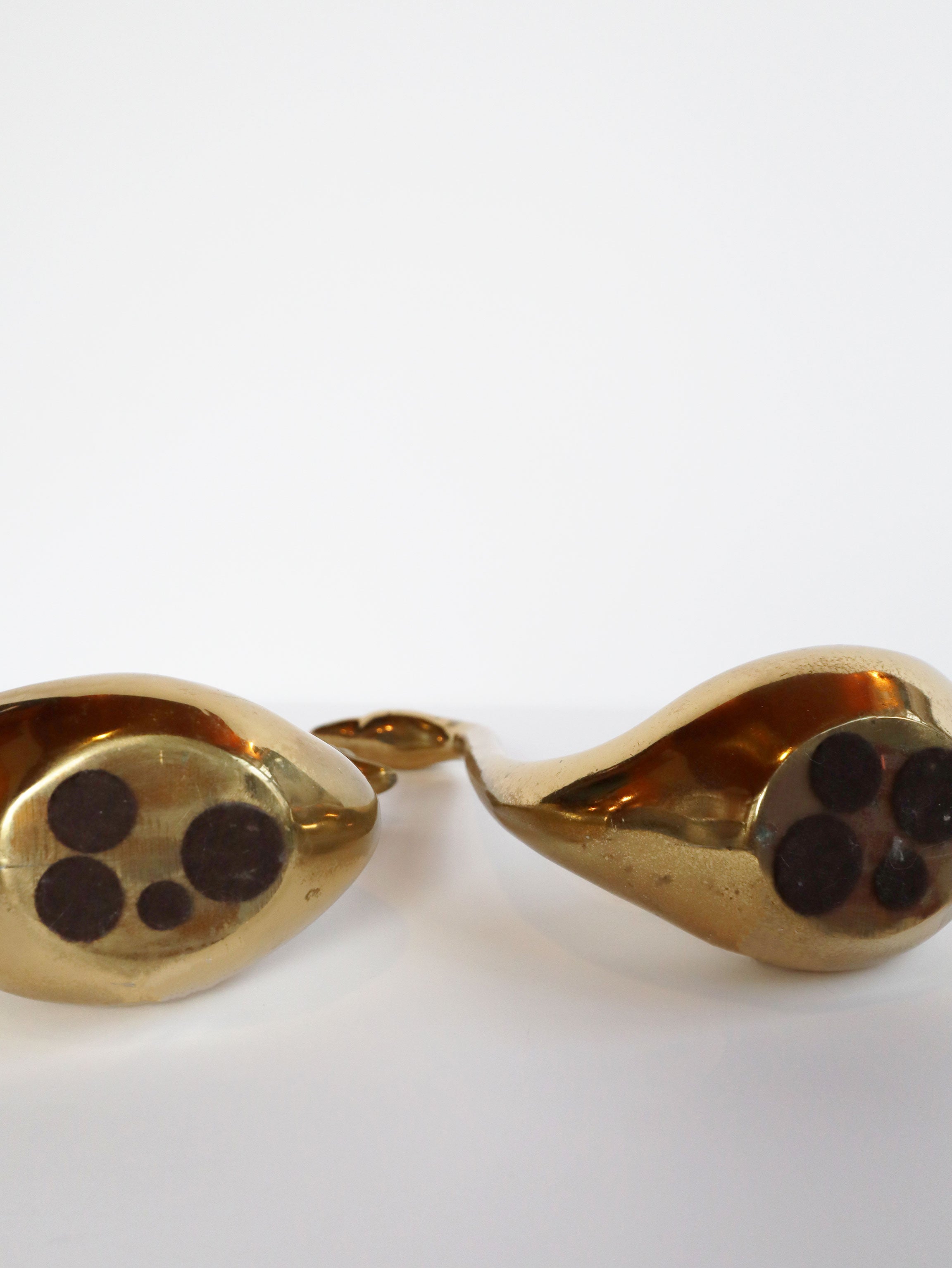 Vintage 60s Mid-century Pair of Brass Swans