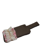 Bang Bang Clutch - Cream/Pink Ruffles