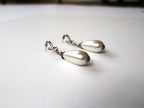 Vintage Silver & Pearl Drop Earrings