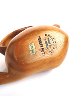 Set of Vintage Monkey Pod Wood Cups with Handles