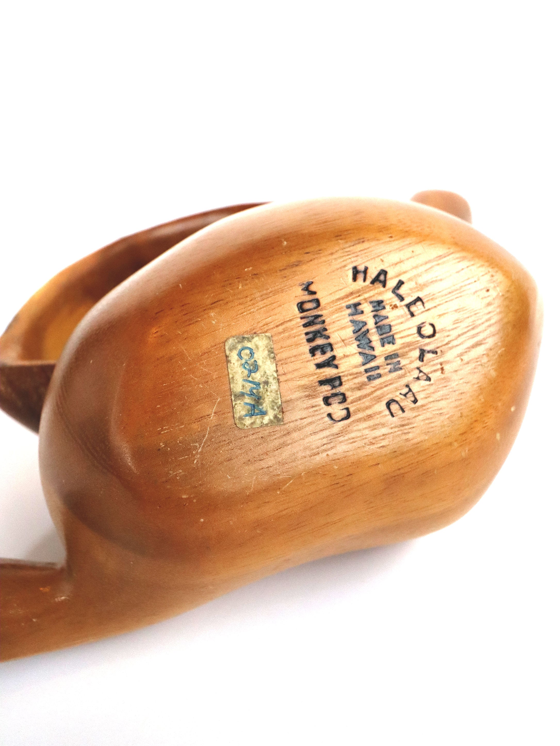 Set of Vintage Wood Cups with Handles