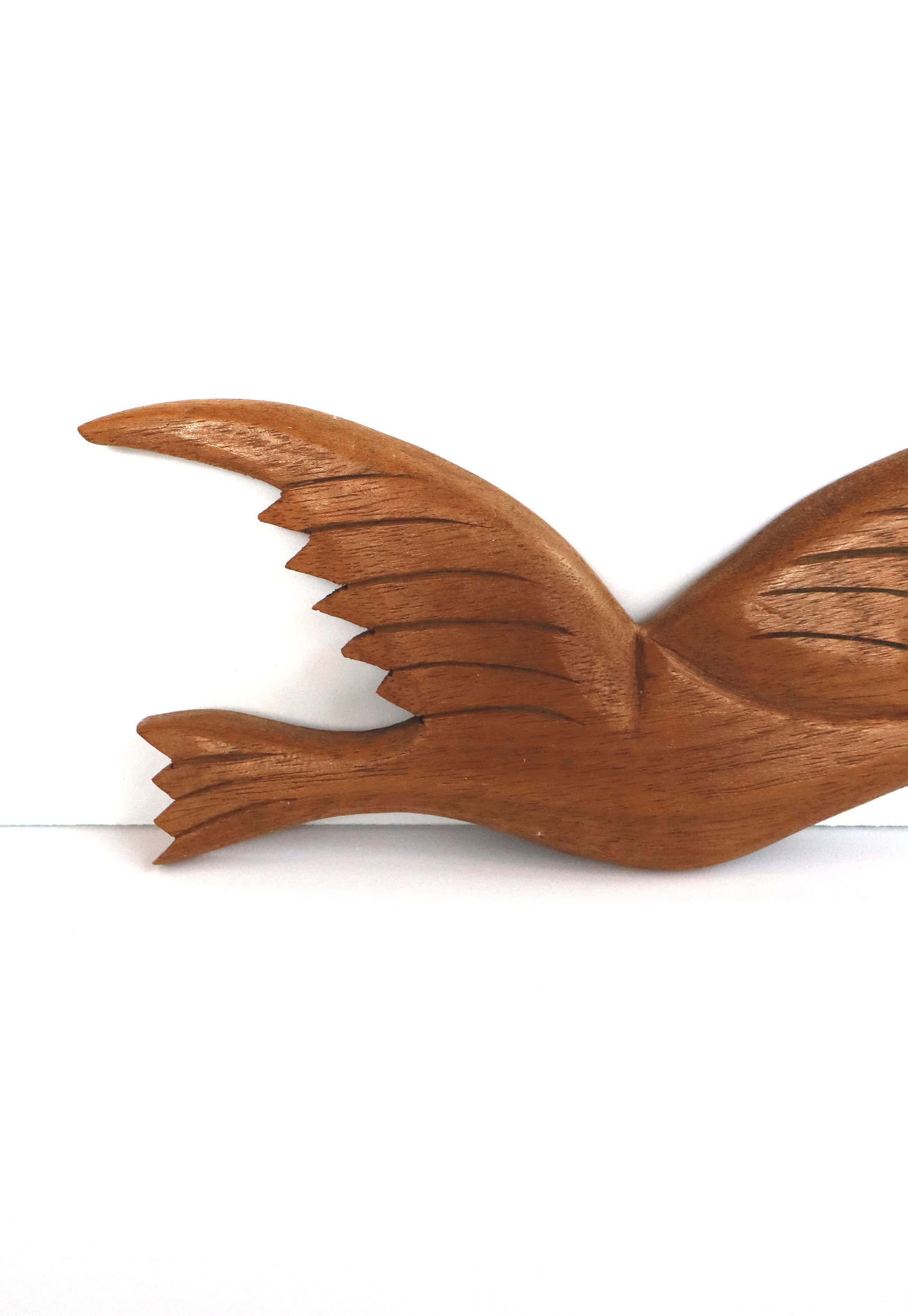 Vintage Hand-Carved Wooden Bird Set