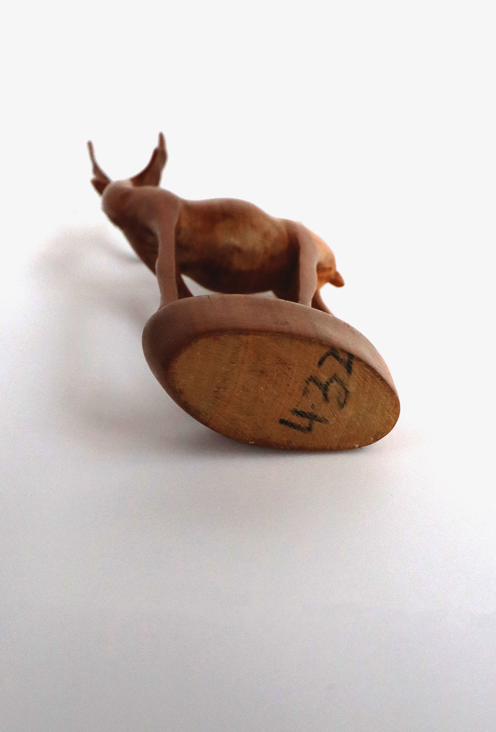 Vintage 60s Mid-century Modern Hand Carved Wooden Gazelle