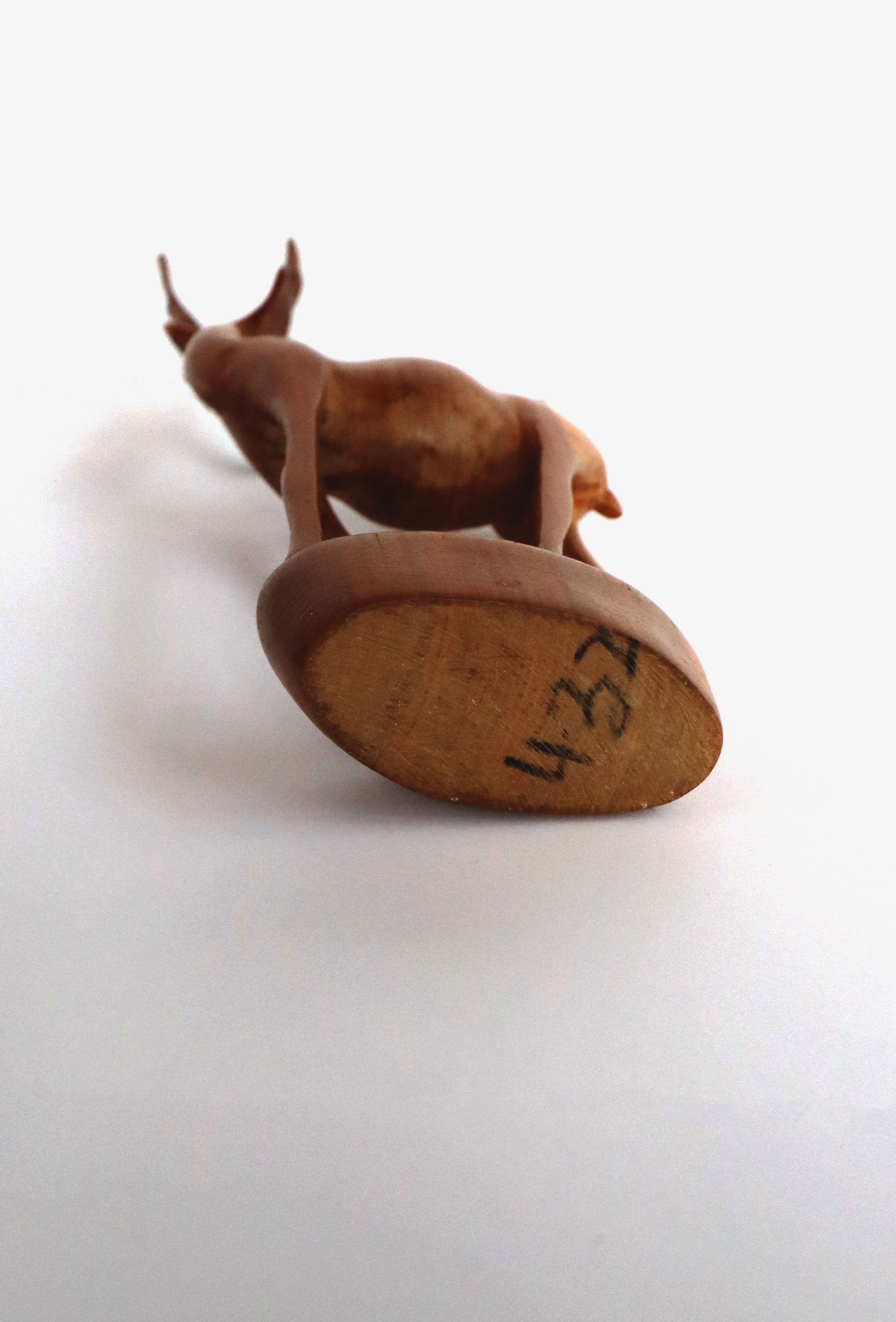 Vintage 60s Mid-century Modern Hand Carved Wooden Gazelle