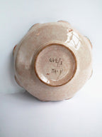 Vintage Handpainted Italian Numbered (3/442) Scalloped Bowl