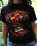 Harley Davidson Skull & Flames 1903 Las Vegas Graphic Tee