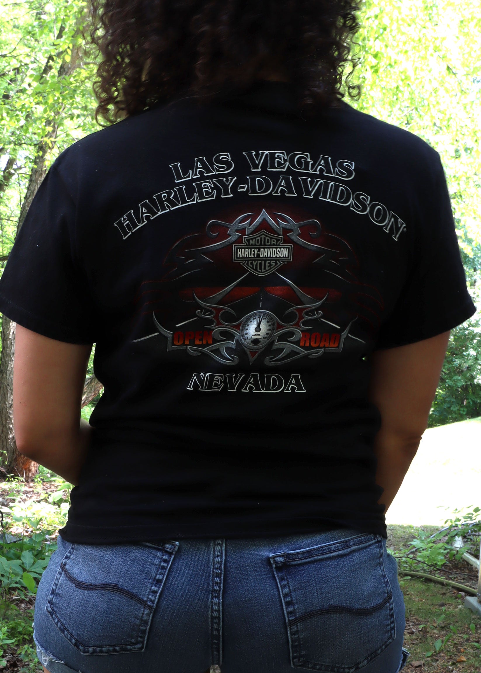 00s Harley-Davidson Las Vegas Girl Tee | ヤマダウェブコム