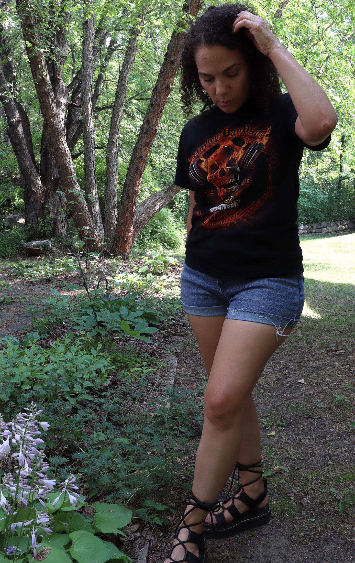 Harley Davidson Skull & Flames 1903 Las Vegas Graphic Tee