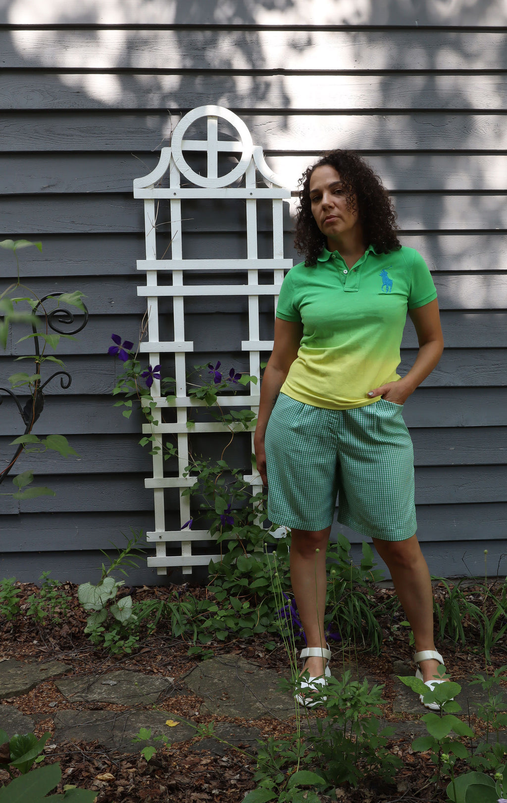 Ralph Lauren Ombre Polo Shirt - Green/Yellow