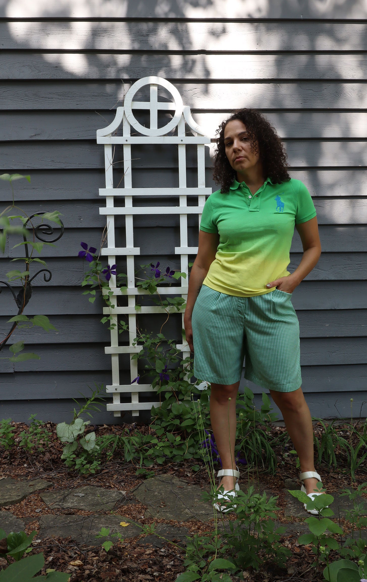 Ralph Lauren Ombre Polo Shirt - Green/Yellow