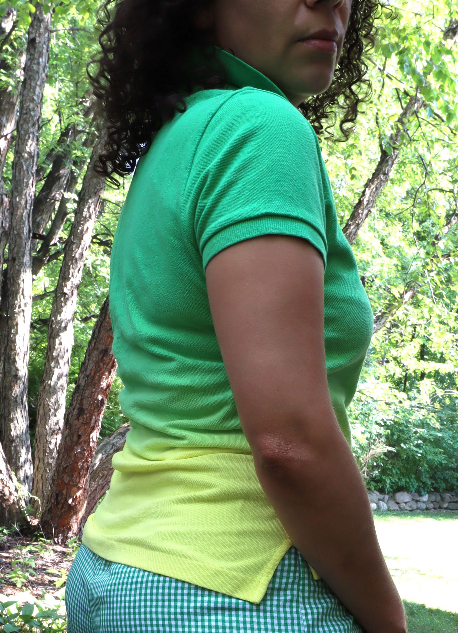 Ralph Lauren Ombre Polo Shirt - Green/Yellow