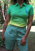 Ralph Lauren Ombre Polo Shirt - Green/Yellow