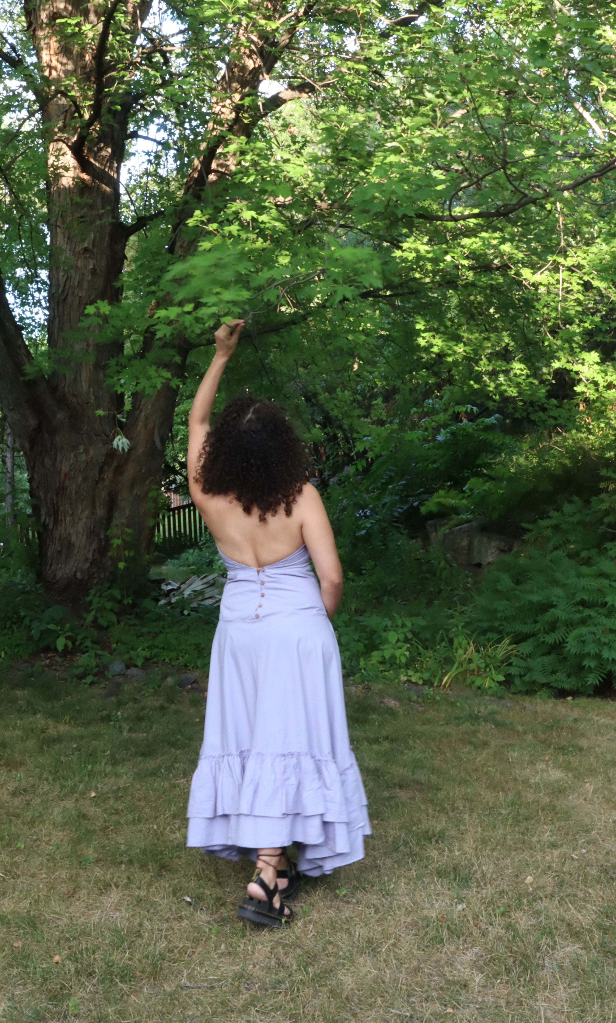 NWT Free People Lilac Ruffle Sundress