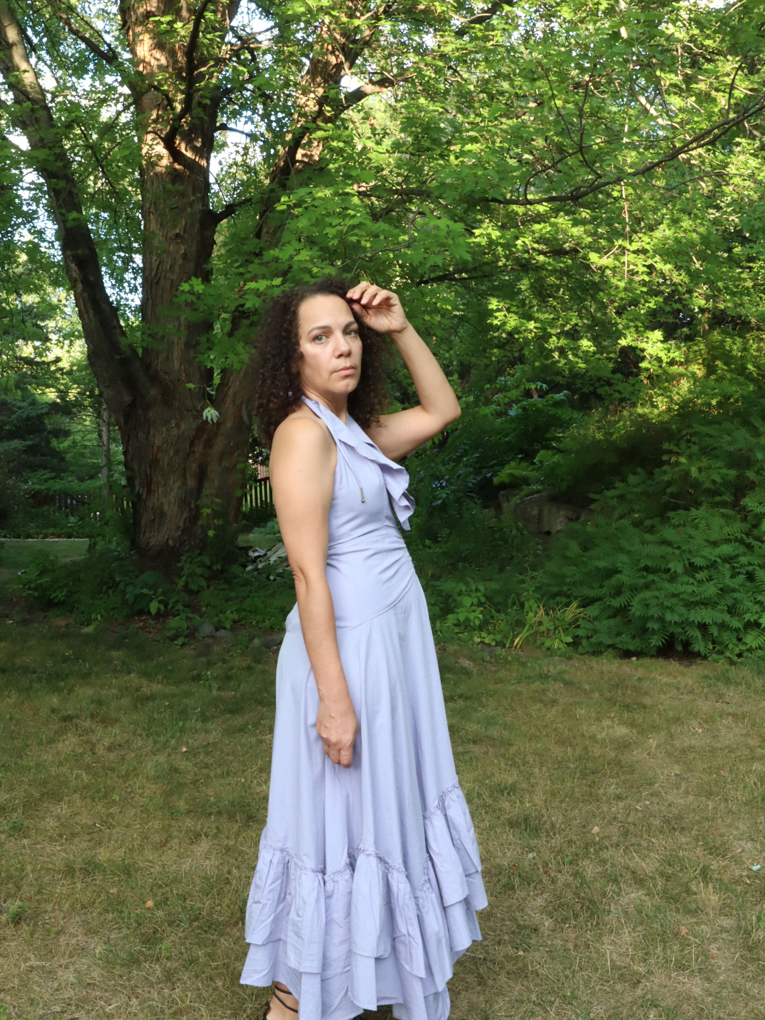 NWT Free People Lilac Ruffle Sundress