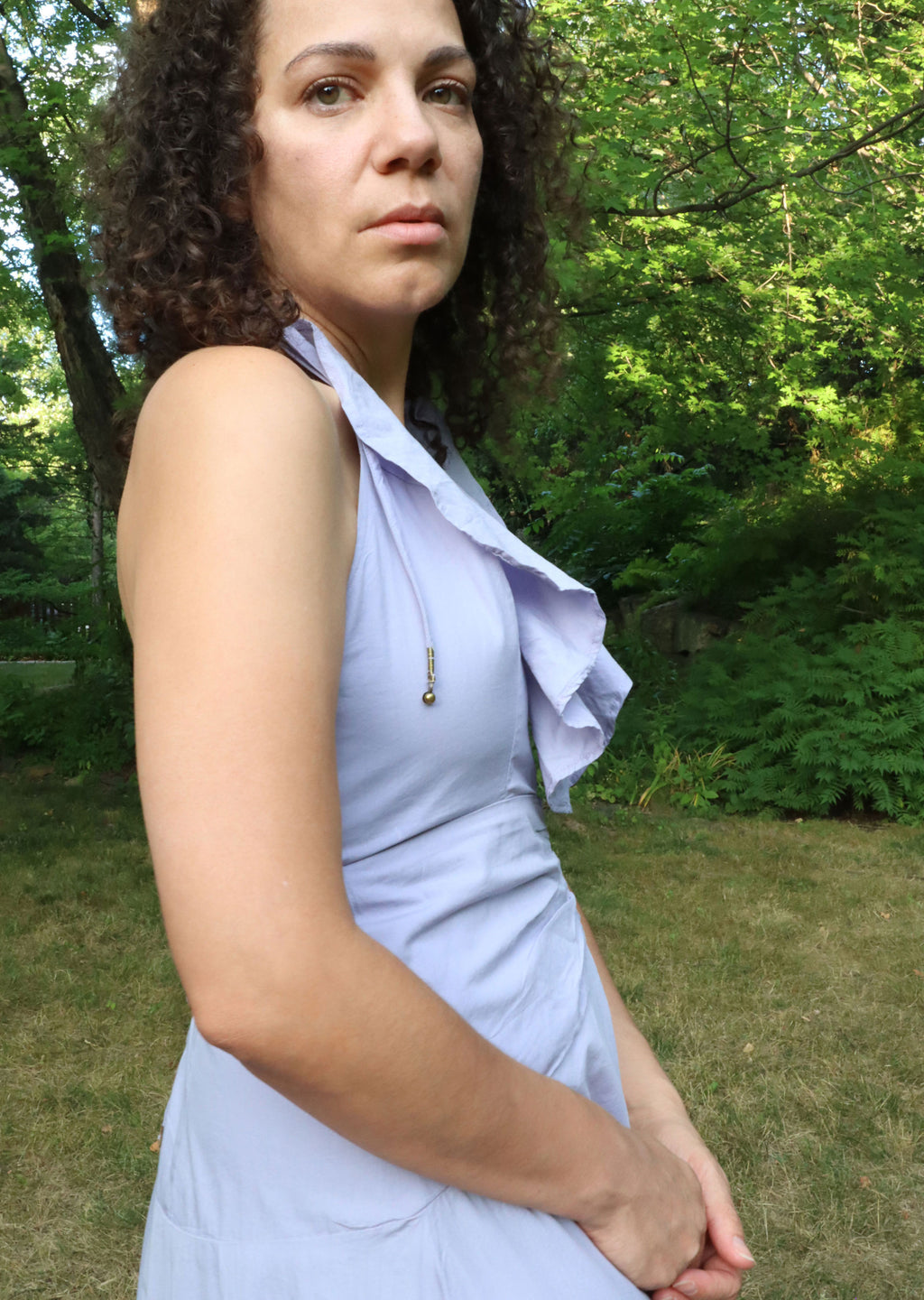 NWT Free People Lilac Ruffle Sundress