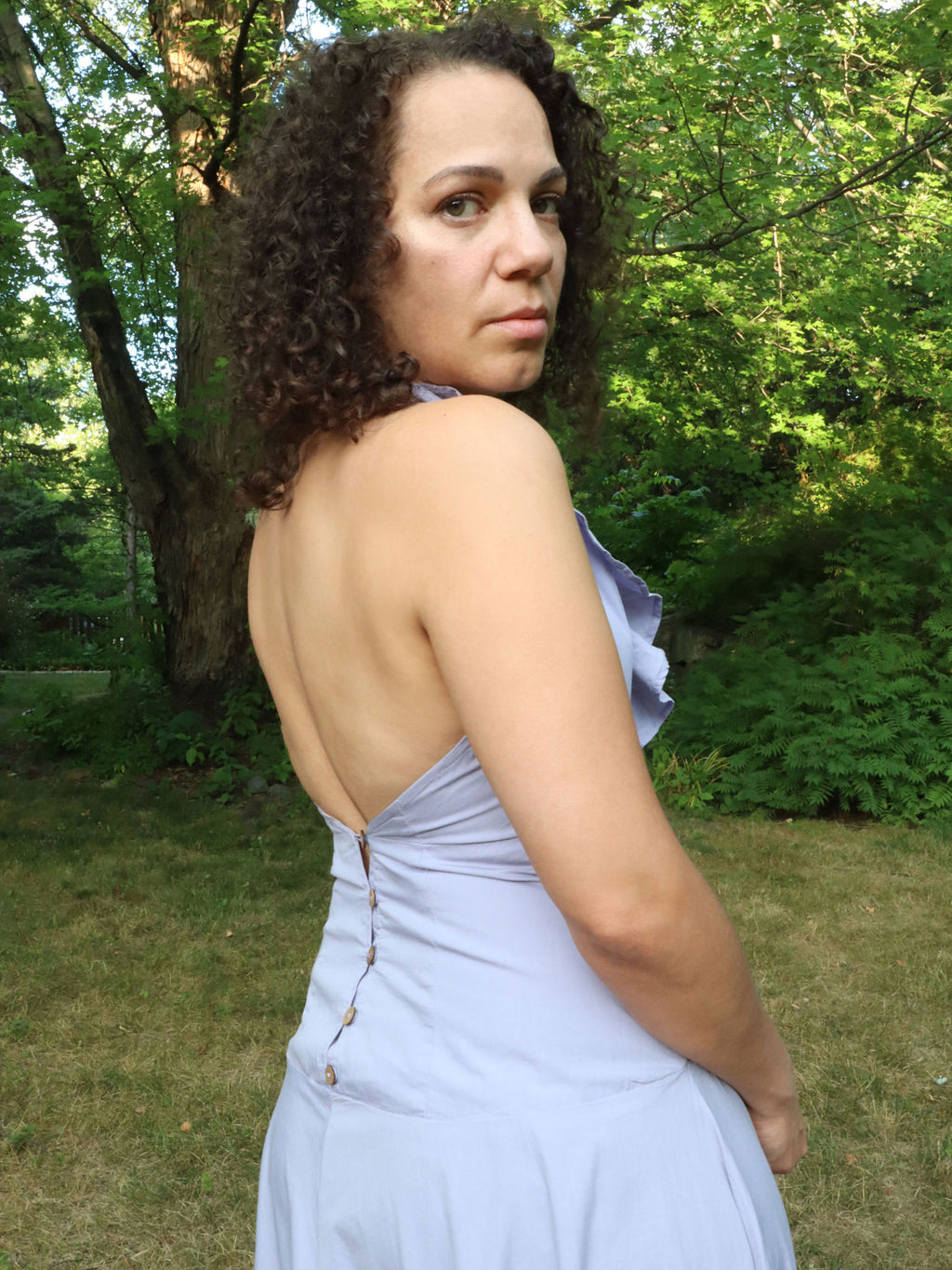 NWT Free People Lilac Ruffle Sundress