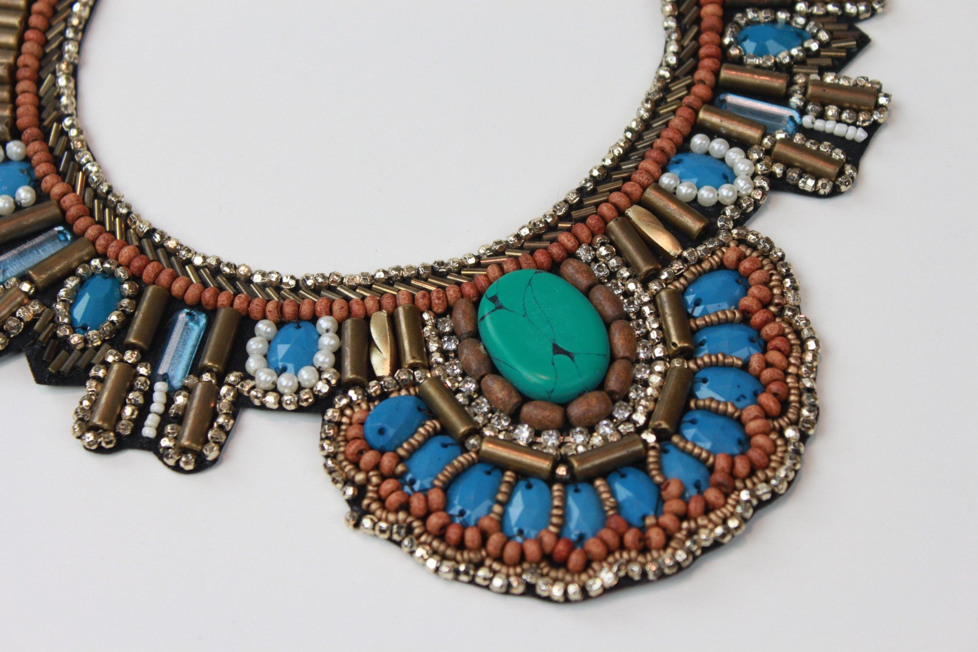 Hippie Shake Beaded Bib Necklace