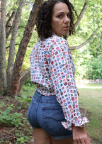 Vintage 90s Esprit Multi-Color Button Up