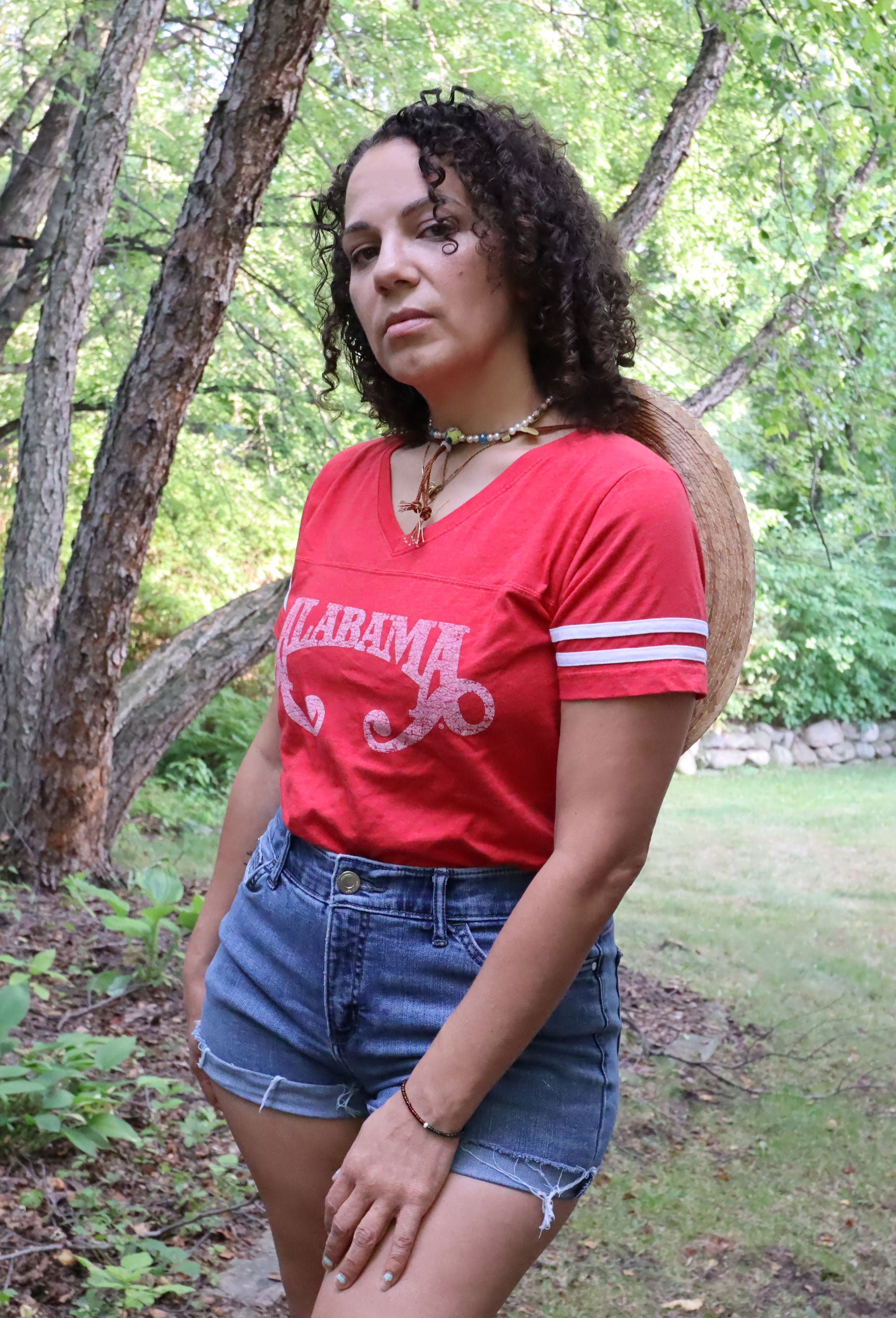 Vintage-Look Alabama Football Ringer Band Tee