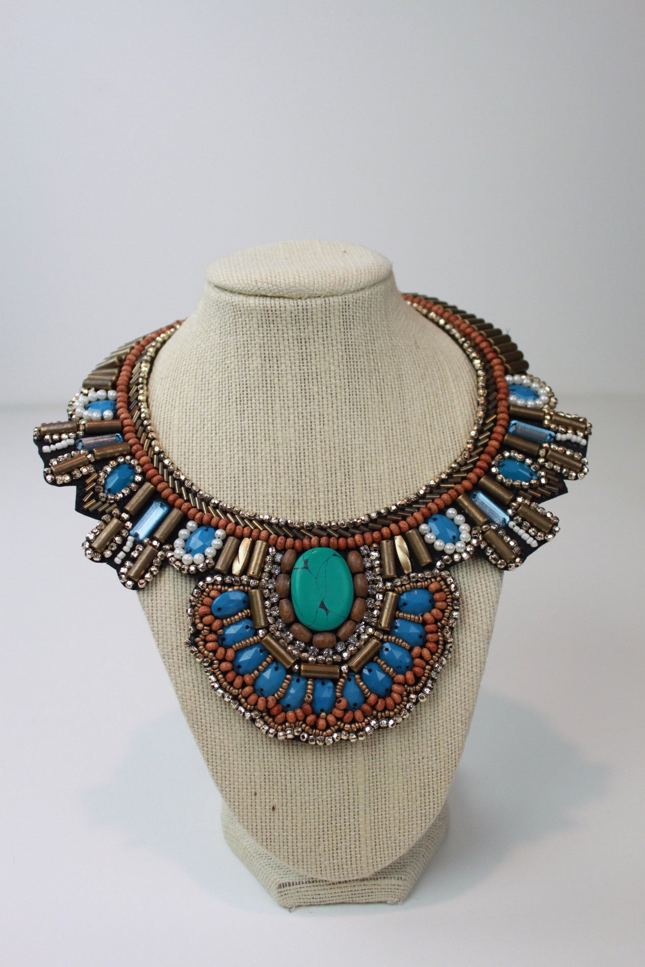 Hippie Shake Beaded Bib Necklace