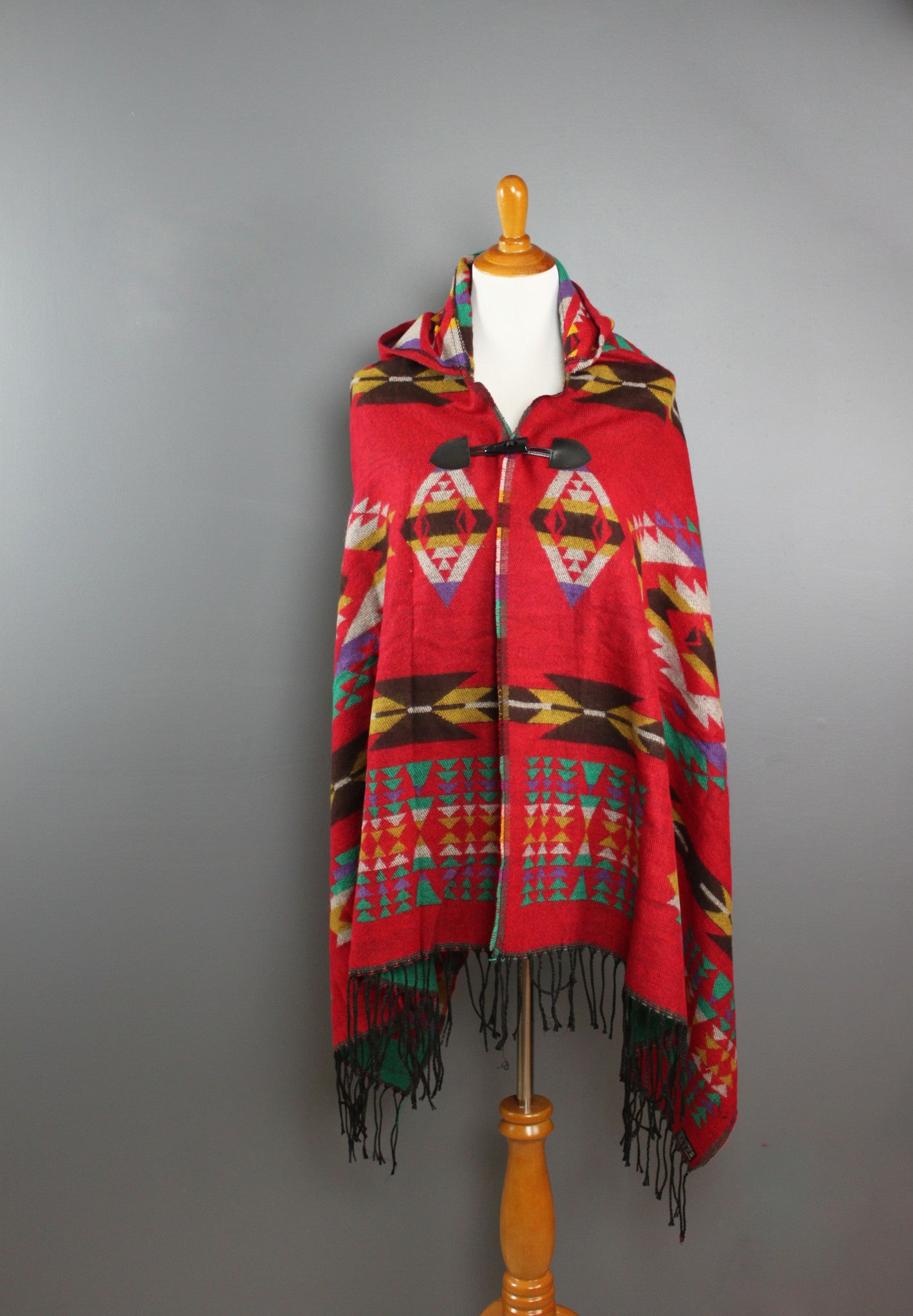 Boho Aztec Printed Poncho