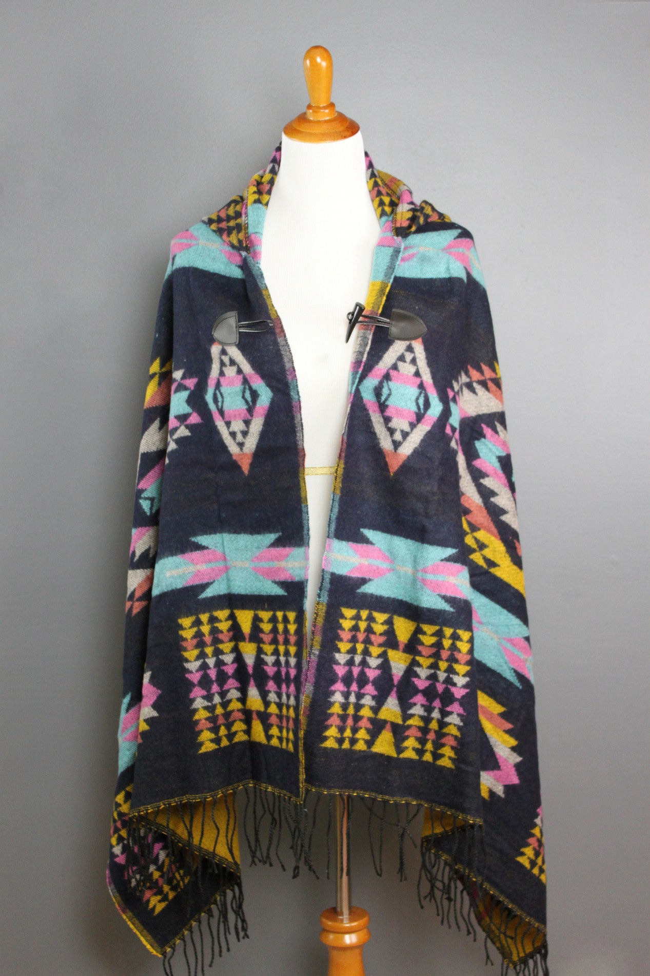 Boho Aztec Printed Poncho