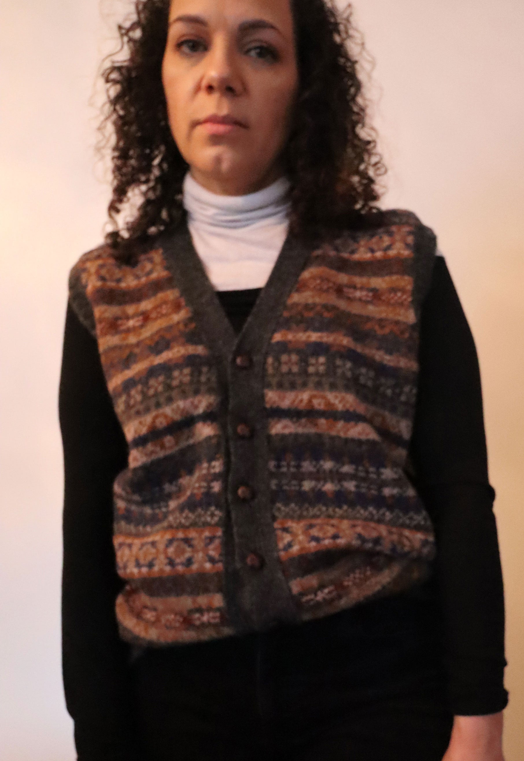 Jamieson's Naturally Shetland (Scotland) Men's Button Down Sweater Vest