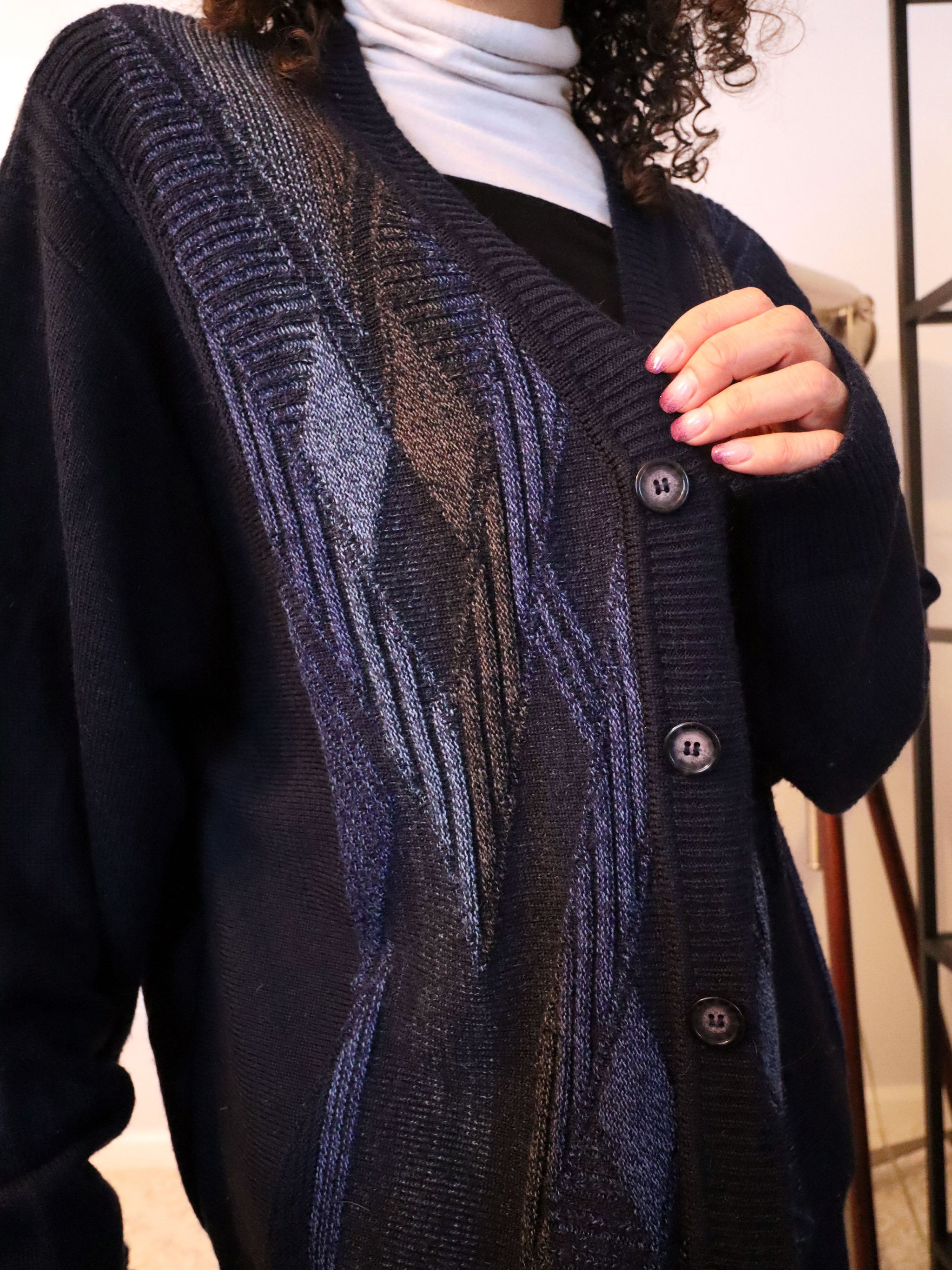 Men's Vintage Cellini Collection Argyle Cardigan Sweater