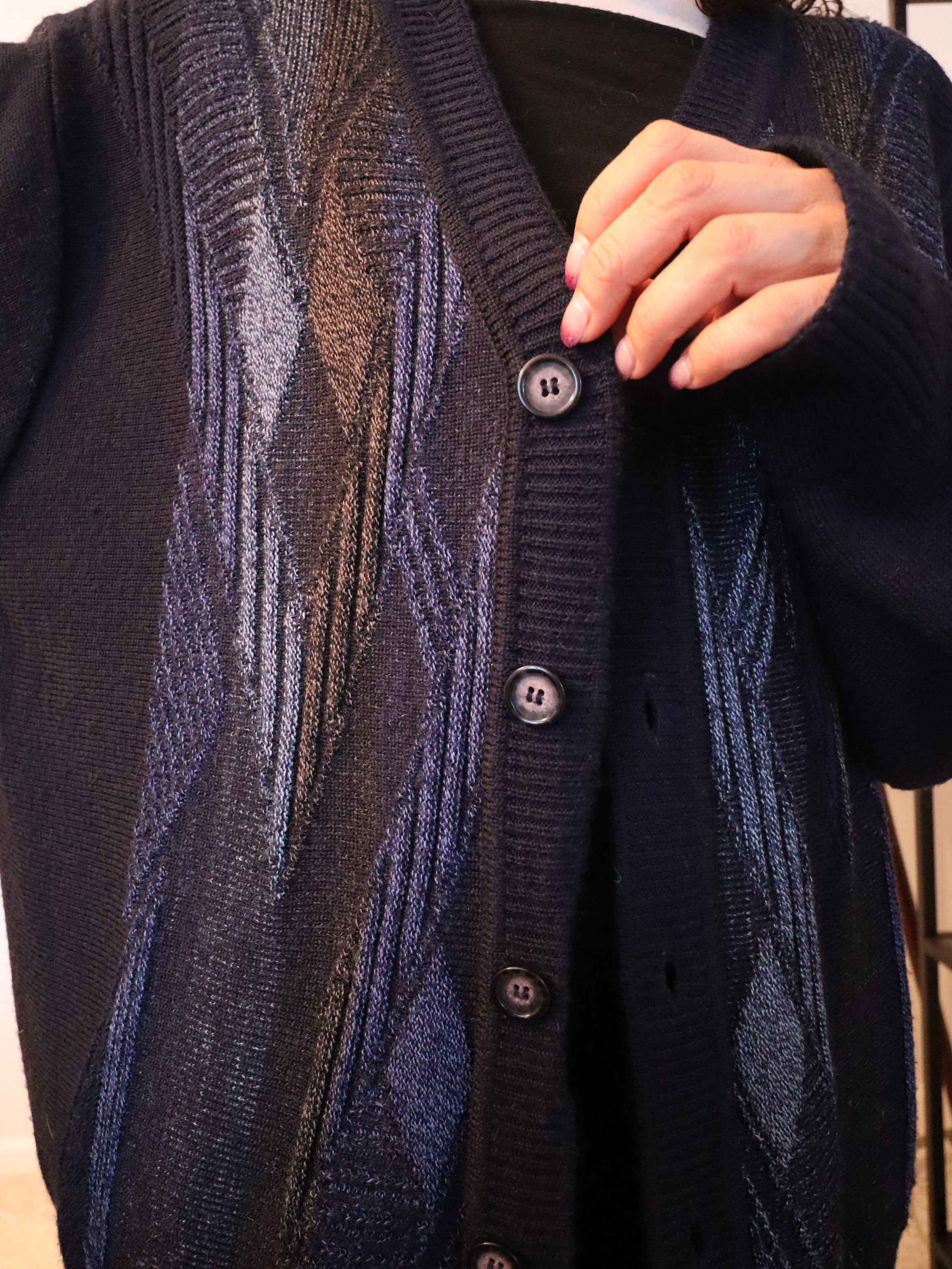 Men's Vintage Cellini Collection Argyle Cardigan Sweater