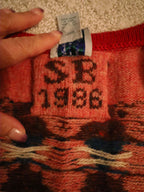 Rare Vintage Blueberry Woolens Teddy Bear Sweater Vest